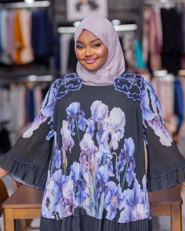 Iris Floral Pleated Two-Piece Set — view 3
