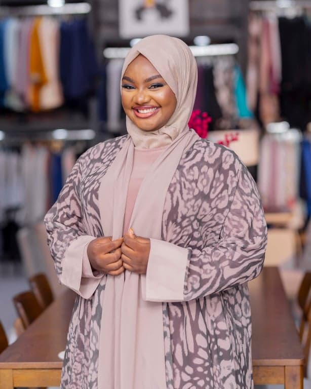 Animal Print Open Abaya Set — view 3