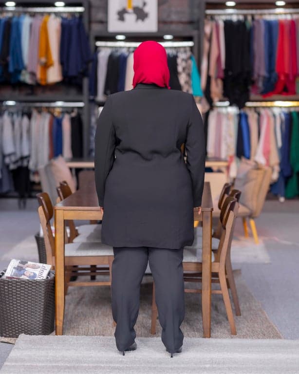 Classic Black Modest Suit — view 2
