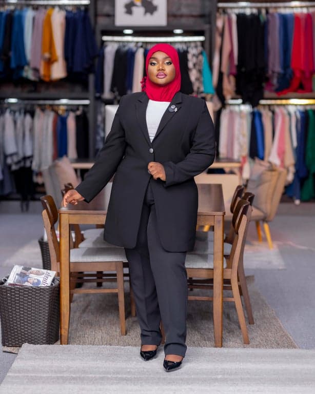 Classic Black Modest Suit — view 1