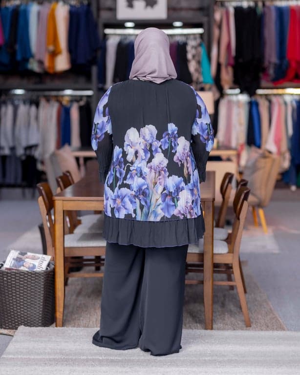 Iris Floral Pleated Two-Piece Set — view 2