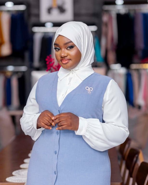 Sky Blue Vest & Trousers Set — view 3